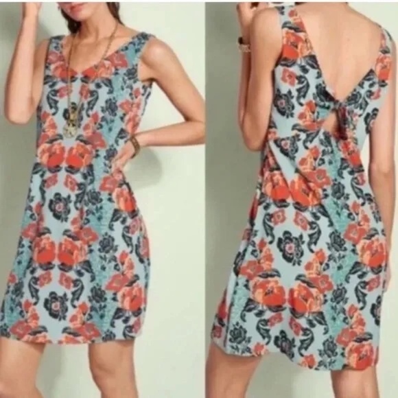 EUC Cabi Maya Style 5400 Tropical Floral Knot Dress Size XS - Picture 1 of 7